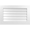 Ekena Millwork Vertical Surface Mount PVC Gable Vent: Non-Functional, w/3-1/2"W x 1"H, Standard Frame, 34"W x 22"H GVPVE34X2201SN - alternate 1